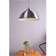 Living District Circa 1 Light Burnished Nickel Pendant