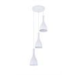Living District Aiken 3 Light White Pendant