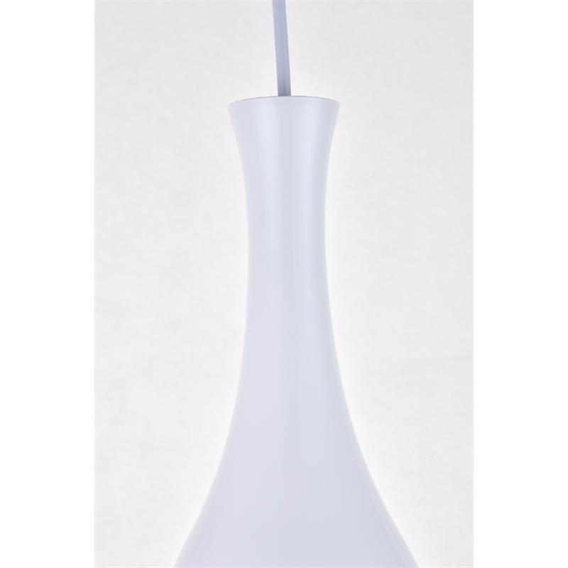 Living District Aiken 3 Light White Pendant
