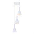 Living District Aiken 3 Light White Pendant