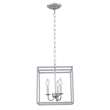 Living District Eclipse 3 Light Vintage Silver Pendant
