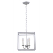 Living District Eclipse 3 Light Vintage Silver Pendant