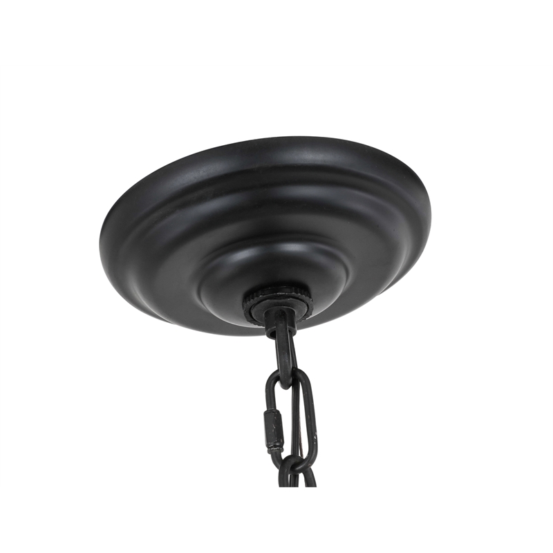 Living District Eclipse 4 Light Brass and Black Pendant