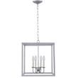 Living District Eclipse 4 Light Vintage Silver Pendant