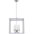 Living District Eclipse 4 Light Vintage Silver Pendant
