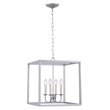 Living District Eclipse 4 Light Vintage Silver Pendant