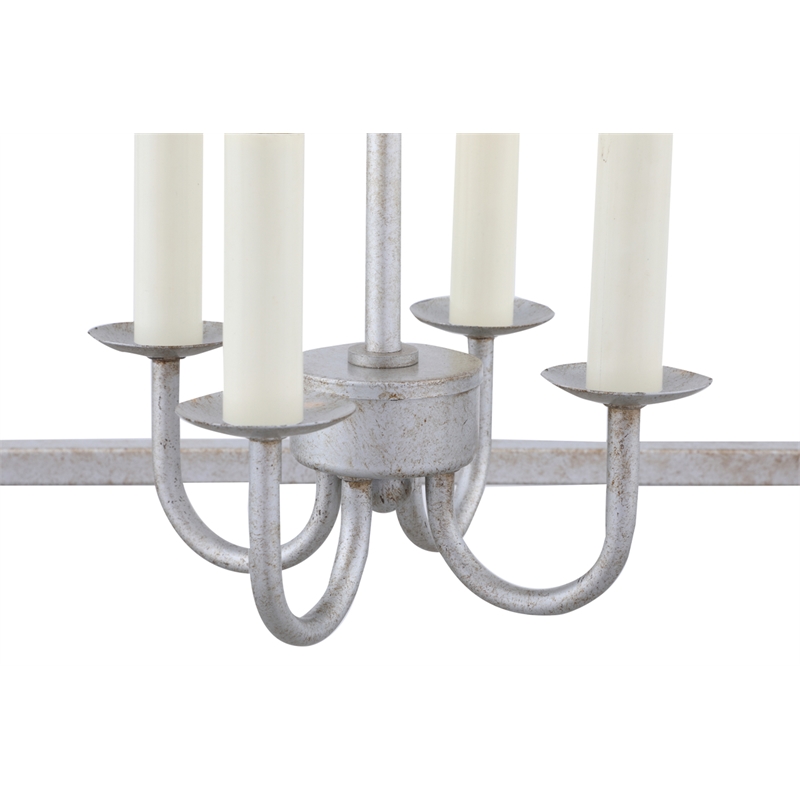 Living District Eclipse 4 Light Vintage Silver Pendant