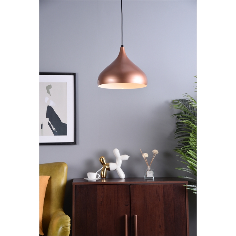 Living District Circa 1 Light Honey Gold Pendant