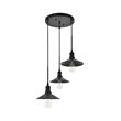 Living District Etude 3 Light Black Pendant