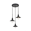 Living District Etude 3 Light Black Pendant
