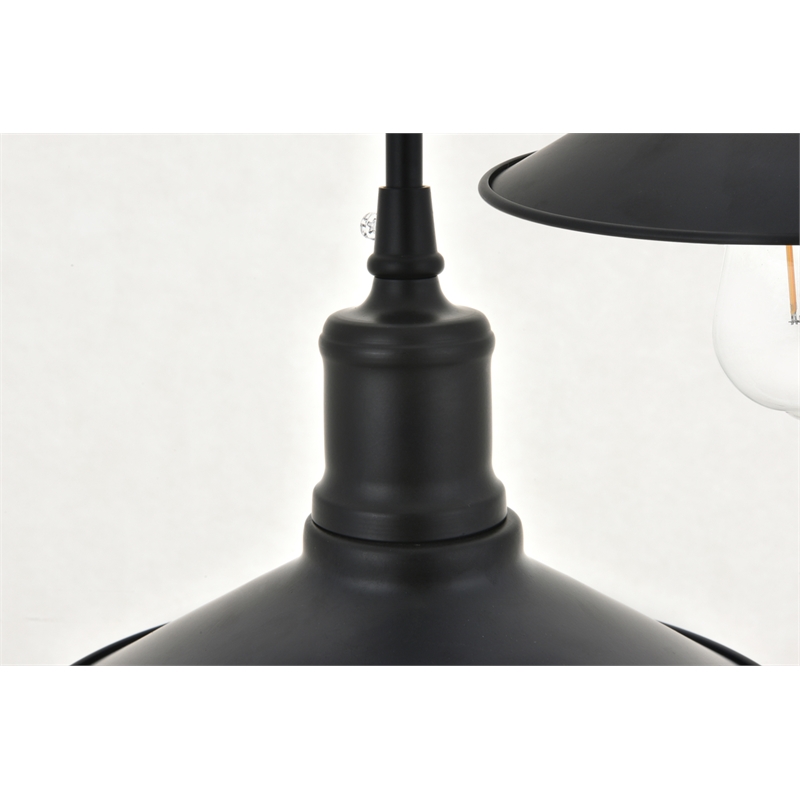 Living District Etude 3 Light Black Pendant
