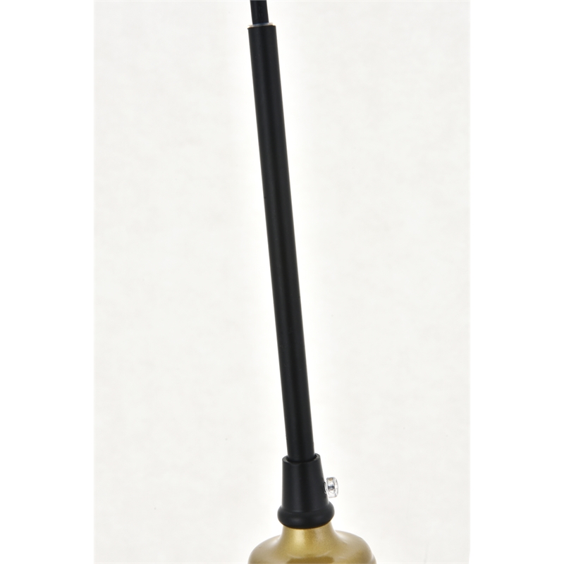 Living District Etude 3 Light Brass and Black Pendant