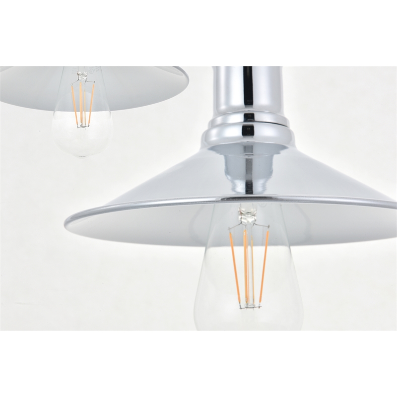 Living District Etude 3 Light Chrome Pendant
