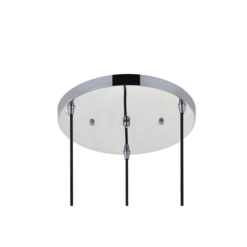 Living District Etude 3 Light Chrome Pendant