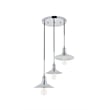 Living District Etude 3 Light Chrome Pendant