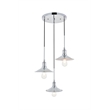 Living District Etude 3 Light Chrome Pendant