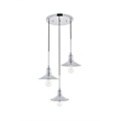 Living District Etude 3 Light Chrome Pendant