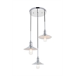 Living District Etude 3 Light Chrome Pendant