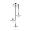 Living District Etude 3 Light Chrome Pendant