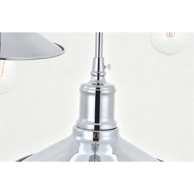 Living District Etude 3 Light Chrome Pendant