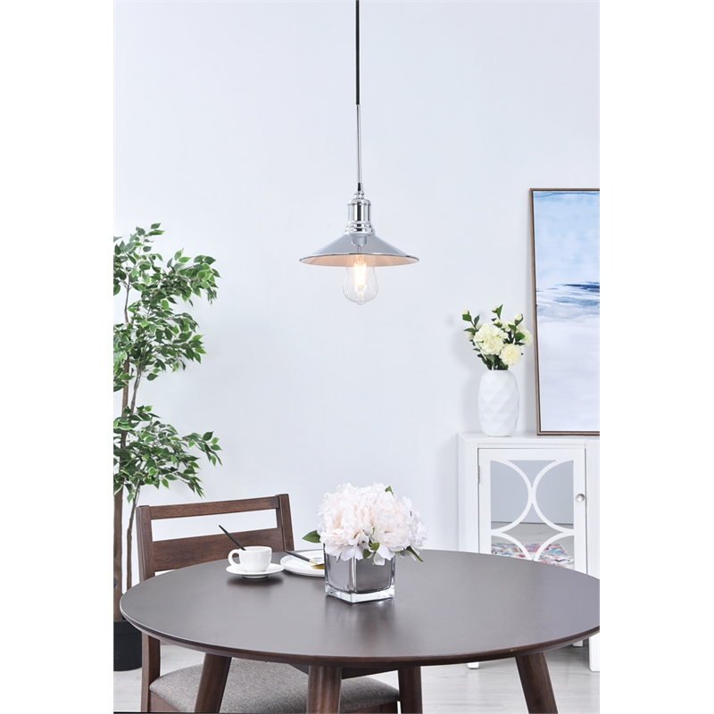 Living District Etude 1 Light Chrome Pendant