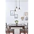 Living District Waltz 3 Light Black Pendant