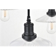 Living District Waltz 3 Light Black Pendant