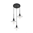 Living District Waltz 3 Light Black Pendant
