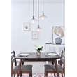 Living District Waltz 3 Light Chrome Pendant