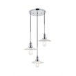Living District Waltz 3 Light Chrome Pendant