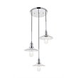 Living District Waltz 3 Light Chrome Pendant