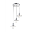 Living District Waltz 3 Light Chrome Pendant