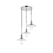 Living District Waltz 3 Light Chrome Pendant