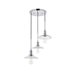 Living District Waltz 3 Light Chrome Pendant