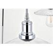 Living District Waltz 3 Light Chrome Pendant
