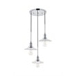 Living District Waltz 3 Light Chrome Pendant
