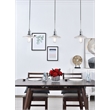 Living District Waltz 3 Light Chrome Pendant