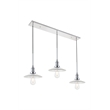 Living District Waltz 3 Light Chrome Pendant