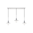 Living District Waltz 3 Light Chrome Pendant