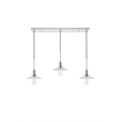Living District Waltz 3 Light Chrome Pendant