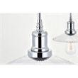 Living District Waltz 3 Light Chrome Pendant