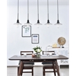 Living District Waltz 5 Light Black Pendant