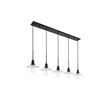 Living District Waltz 5 Light Black Pendant