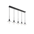 Living District Waltz 5 Light Black Pendant