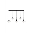 Living District Waltz 5 Light Black Pendant
