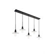 Living District Waltz 5 Light Black Pendant
