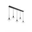 Living District Waltz 5 Light Black Pendant
