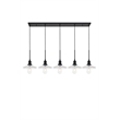 Living District Waltz 5 Light Black Pendant