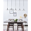 Living District Waltz 5 Light Chrome Pendant
