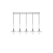 Living District Waltz 5 Light Chrome Pendant